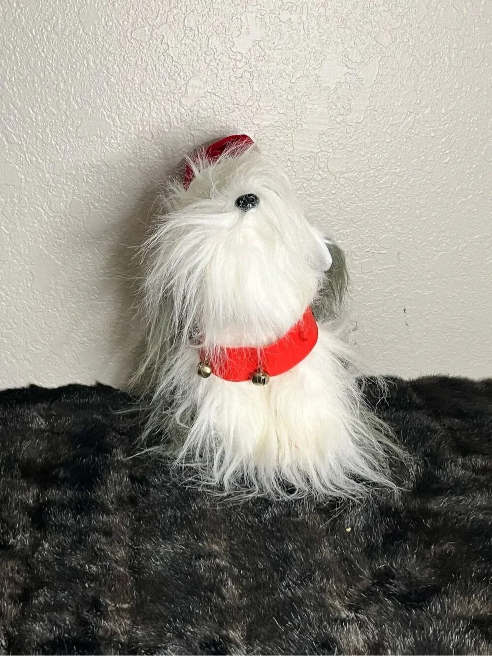 Gemmy Animated Christmas Plush Sheep Dog Barks Sings “Deck the Halls